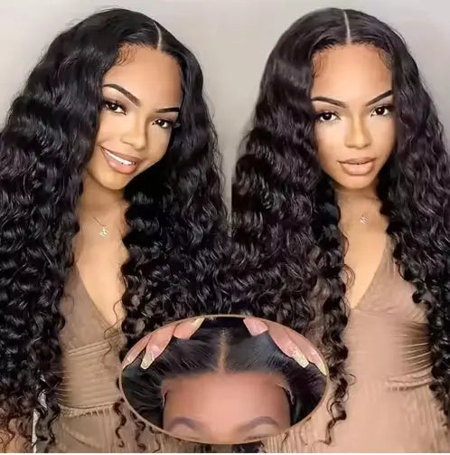 Glueless Wigs 70 Human Hair Pre Plucked Pre Cut 200 Density Transparent HD Lace Frontal Wigs  Loose Deep Wave Wigs CJdropshipping